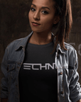 Techno T-Shirt (schwarz oder weiß / Frauen) - FestivalStuff