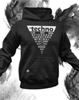 Techno Triangle Premium Hoodie - FestivalStuff