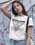 Techno Triangle Premium T-Shirt (schwarz oder weiß / Frauen) - FestivalStuff