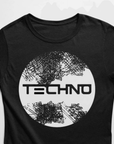 Techno Circle T-Shirt (schwarz oder weiß / Frauen) - FestivalStuff