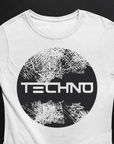 Techno Circle T-Shirt (schwarz oder weiß / Frauen) - FestivalStuff