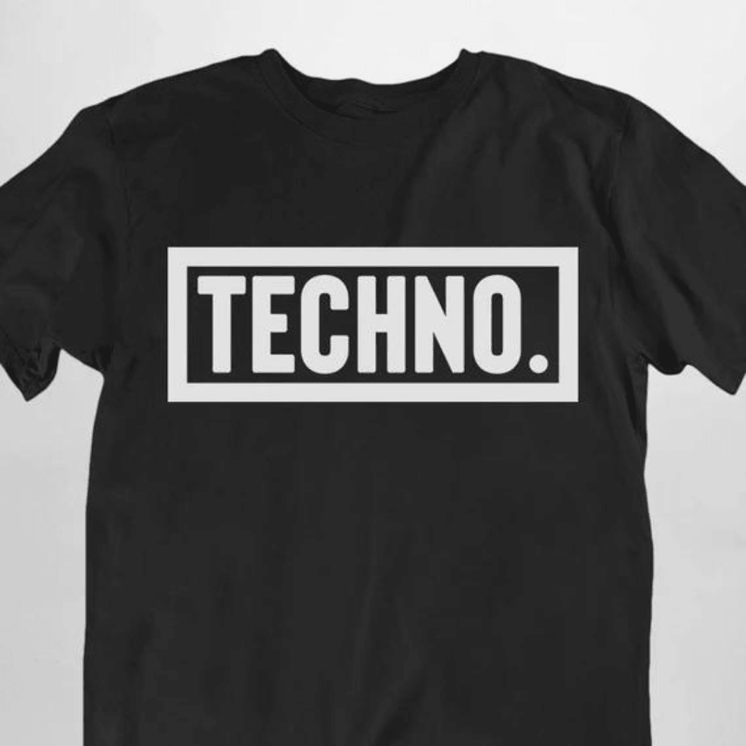 Techno Dot T-Shirt (schwarz oder weiß / unisex) - FestivalStuff