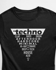 Techno Triangle Premium T-Shirt (schwarz oder weiß / Frauen) - FestivalStuff