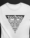 Techno Triangle Premium T-Shirt (schwarz oder weiß / Frauen) - FestivalStuff