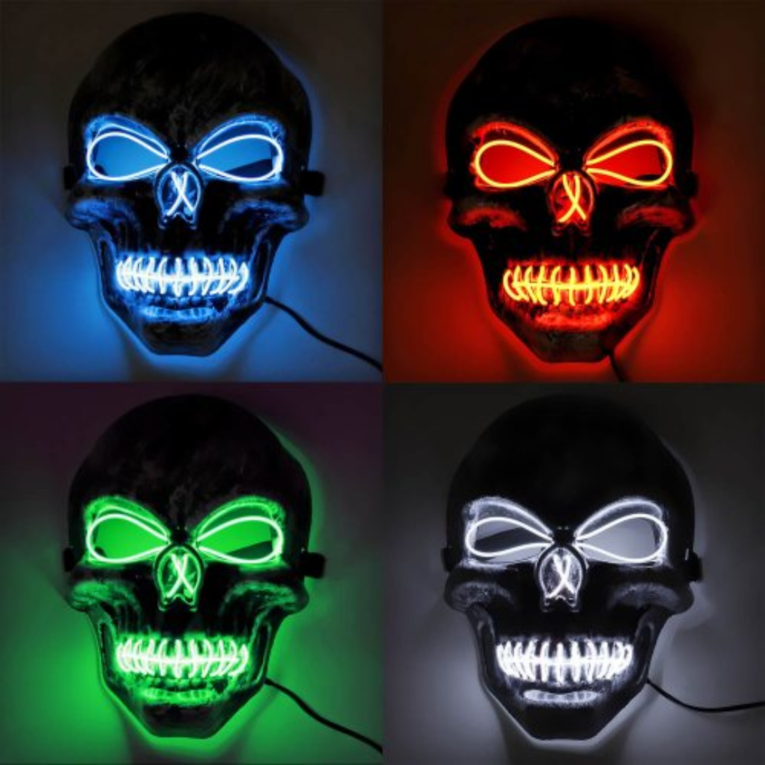 Totenkopf Maske LED