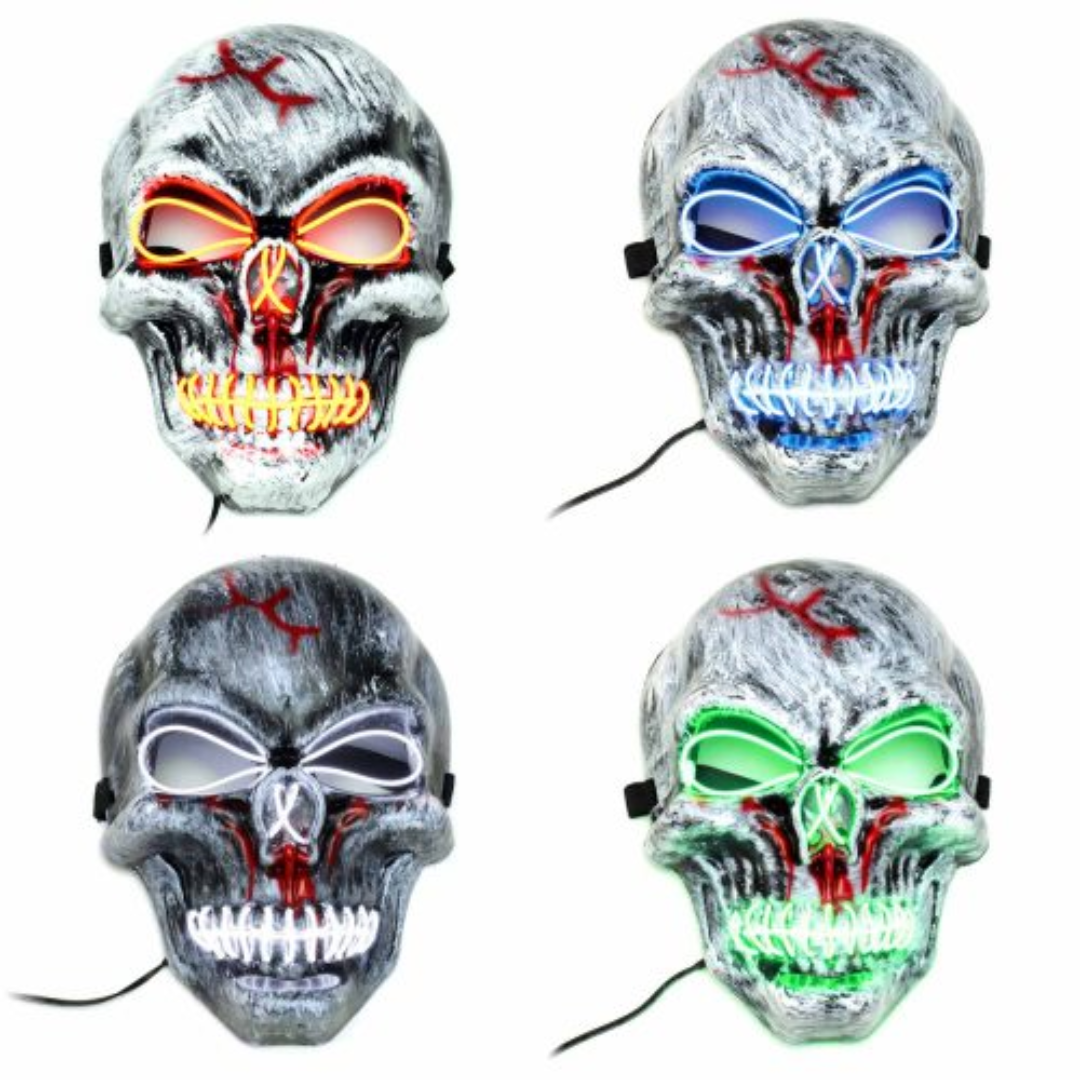 Totenkopf Maske LED