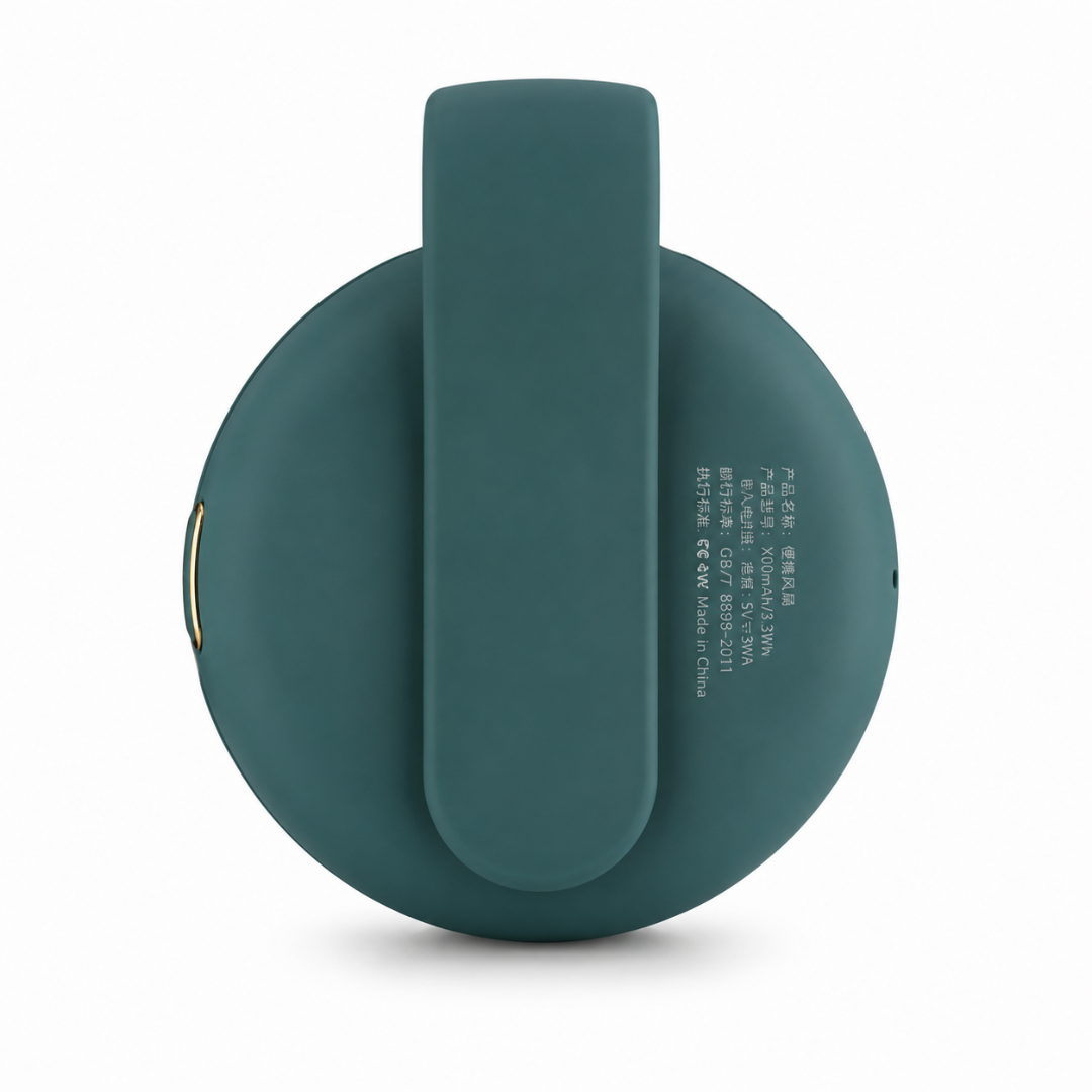 Tragbarer Mini Ventilator mit Clip Grün