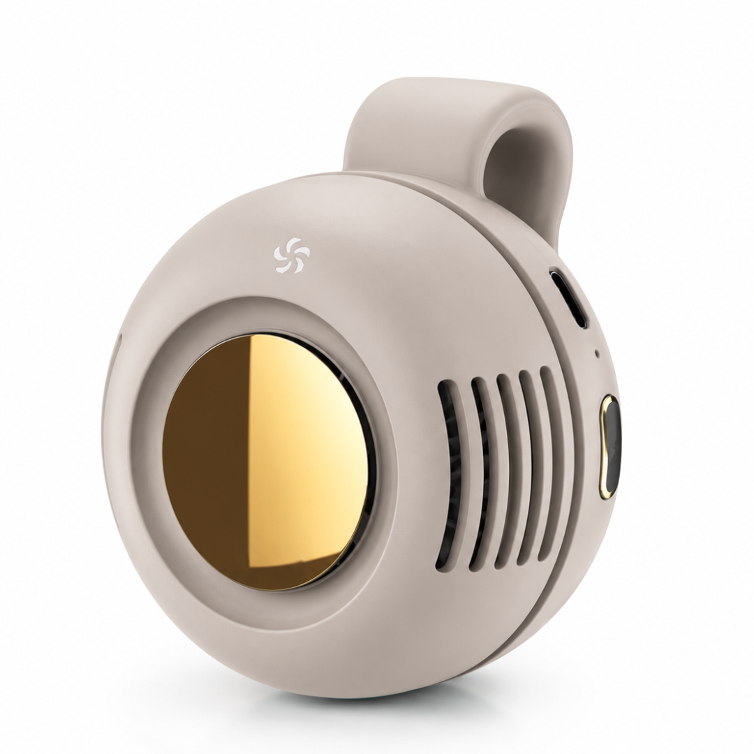 Tragbarer Mini Ventilator mit Clip Weiß