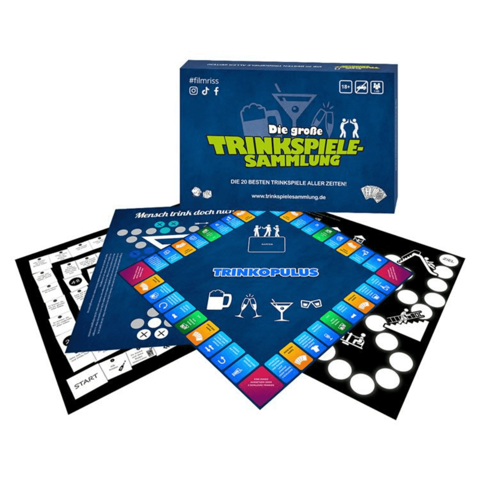 Trinkspiel &quot;Die große Trinkspielsammlung&quot; mit 20 Spielen in einer Box - FestivalStuff