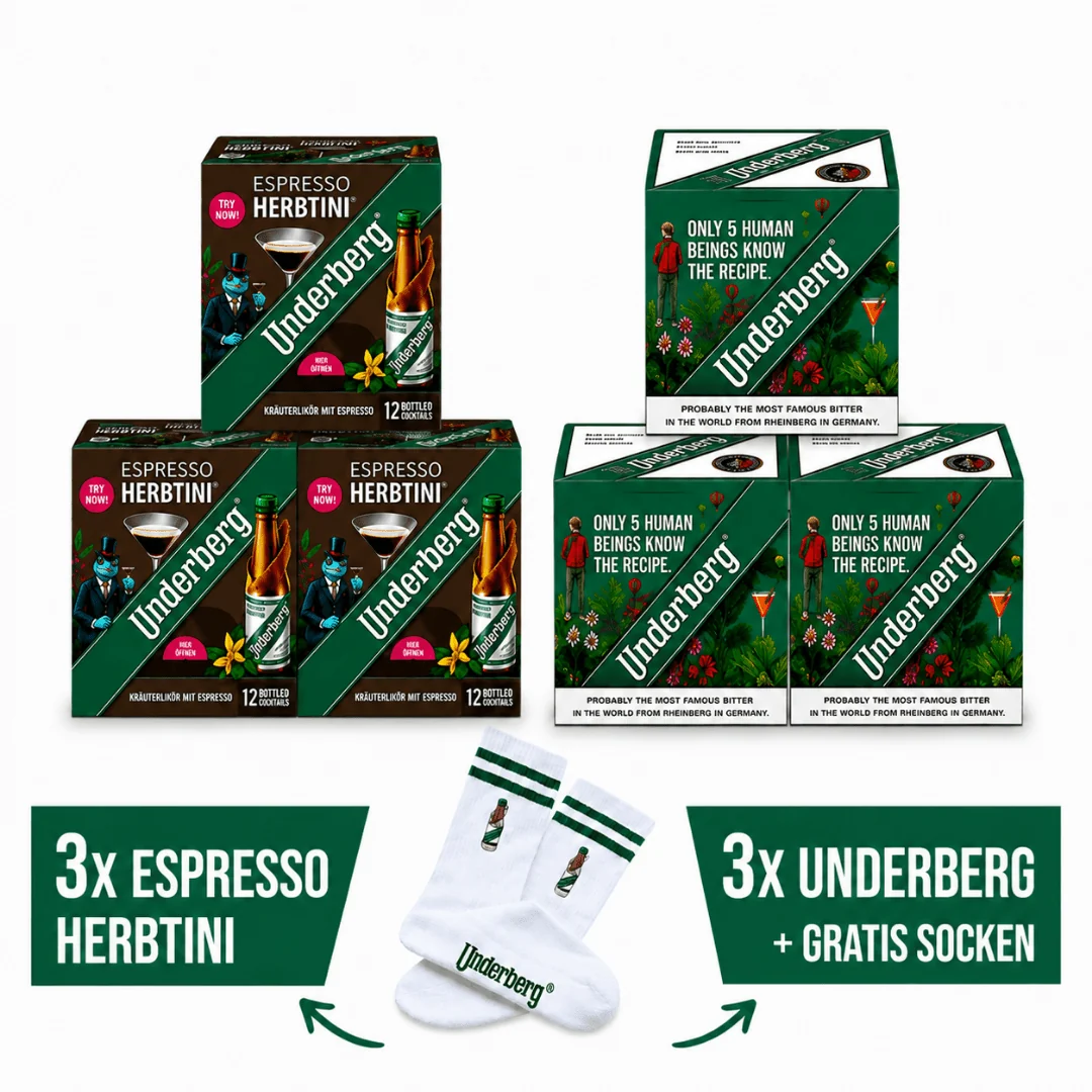 Underberg Festival Pack 72 Shots + Tennissocken GRATIS