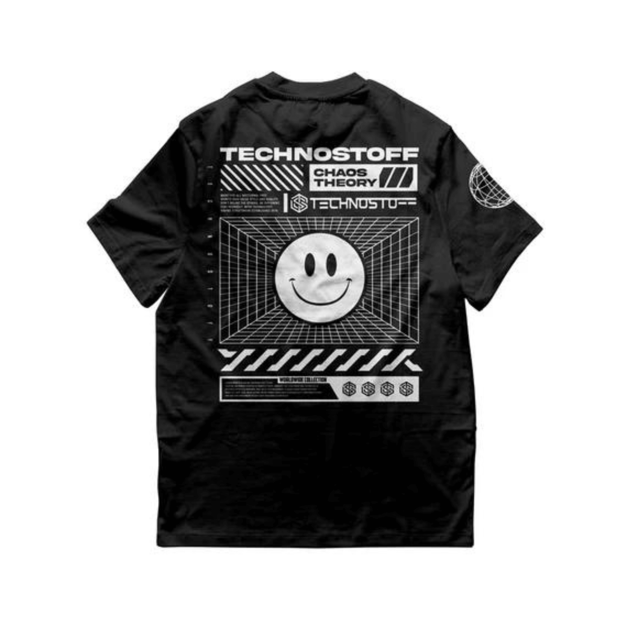 Virtual Rave T-Shirt (oversized, unisex, black) - FestivalStuff