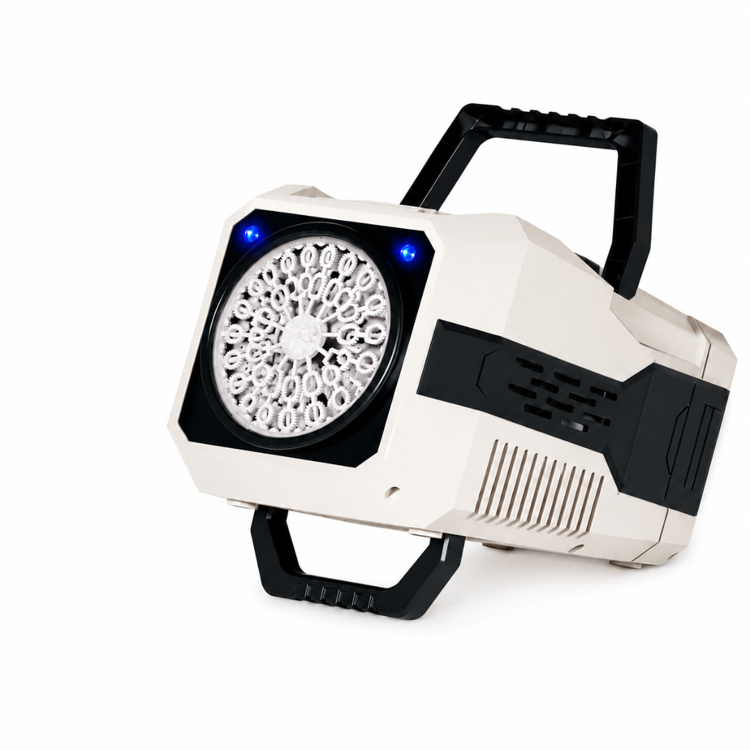 XXL Seifenblasenmaschine mit LED & Seifenblasenflüssigkeit