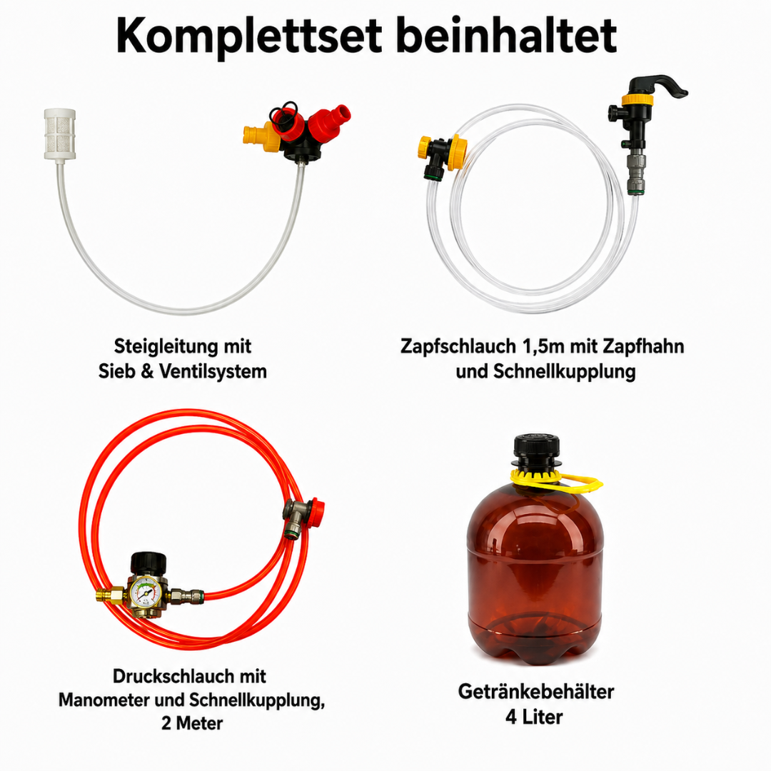 Party Tap 4L Festival Zapfanlage – Getränkefass Komplettset