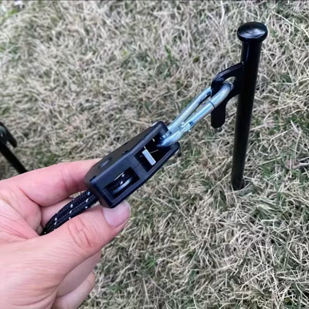 Zeltspannleine mit Heringe Set 4m