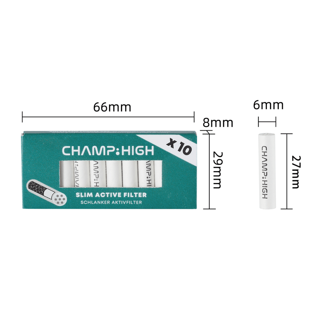 Active Carbon Filter Tips 6 mm - FestivalStuff