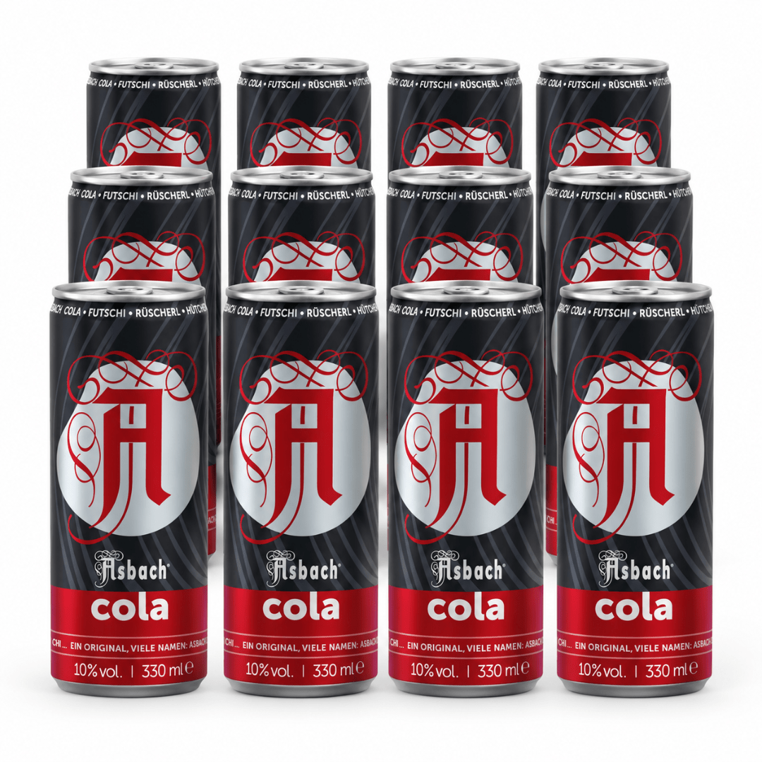 Asbach Cola Ready to Drink 12 × 0,33 l - FestivalStuff