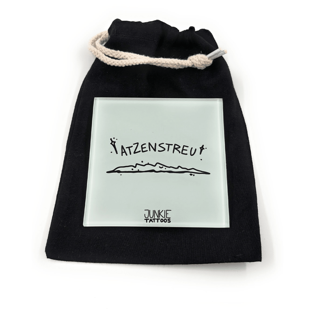 Atzenstreu - Echtglas Ziehunterlage - FestivalStuff
