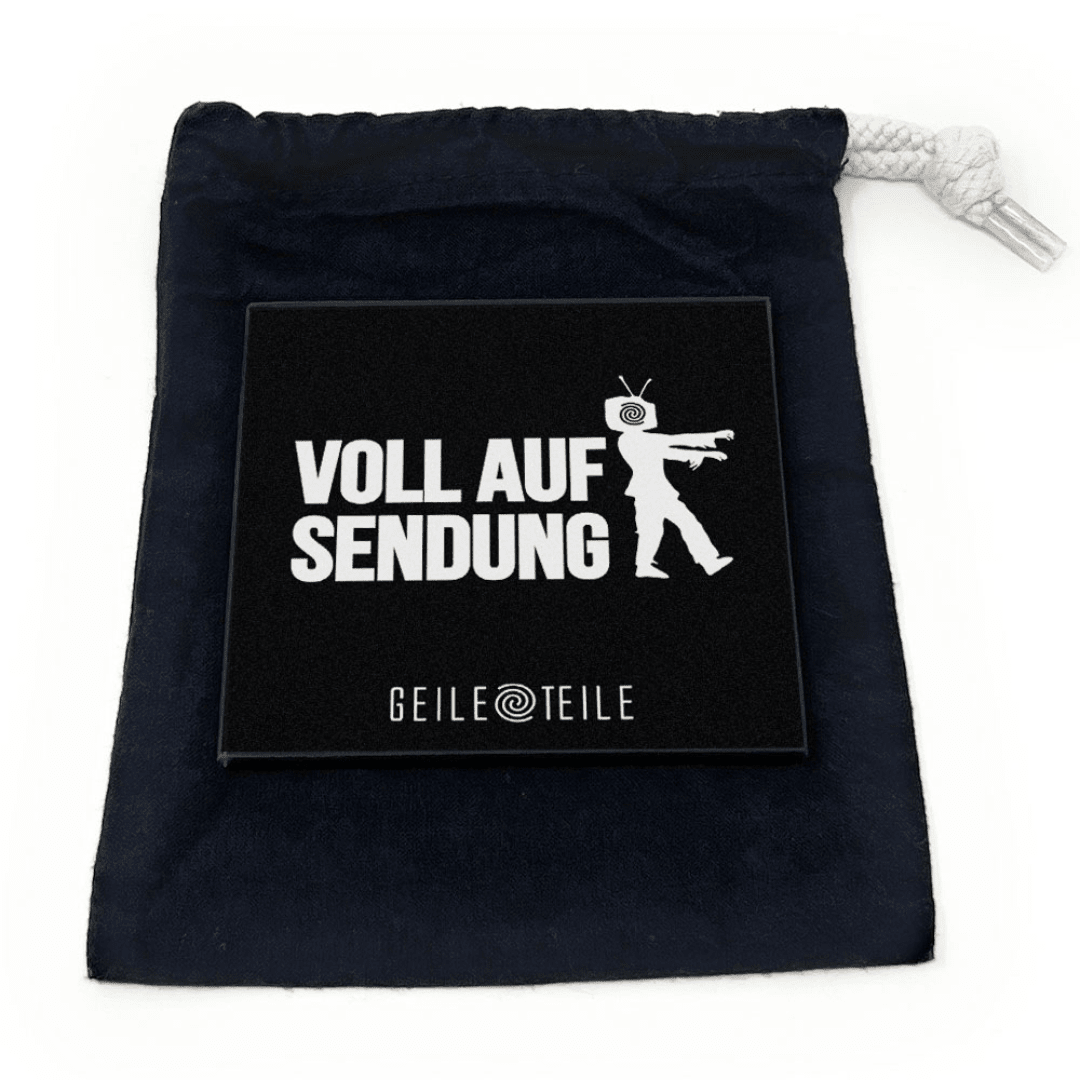 Auf Sendung - Echtglas Ziehunterlage - FestivalStuff