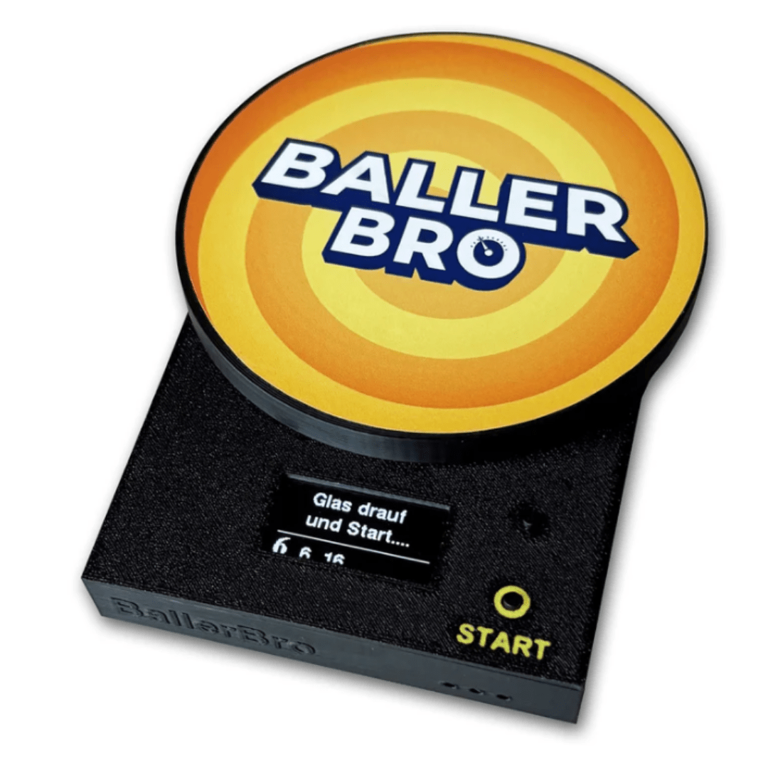 BallerBro Partyspiele - Set – Saufomat, Stürzen & Darts für Festival & Party - FestivalStuff