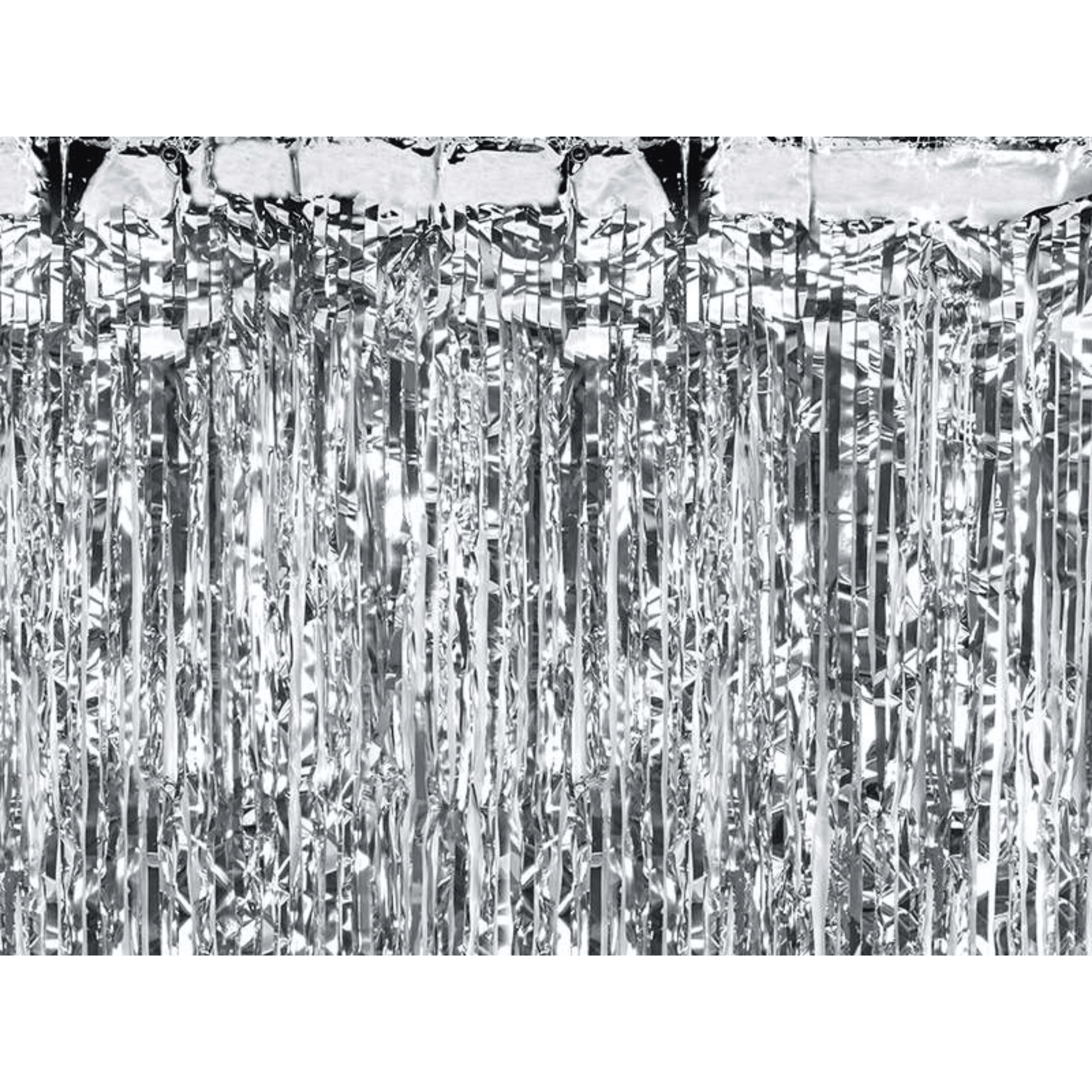 Partyvorhang silber, 90x250cm - FestivalStuff