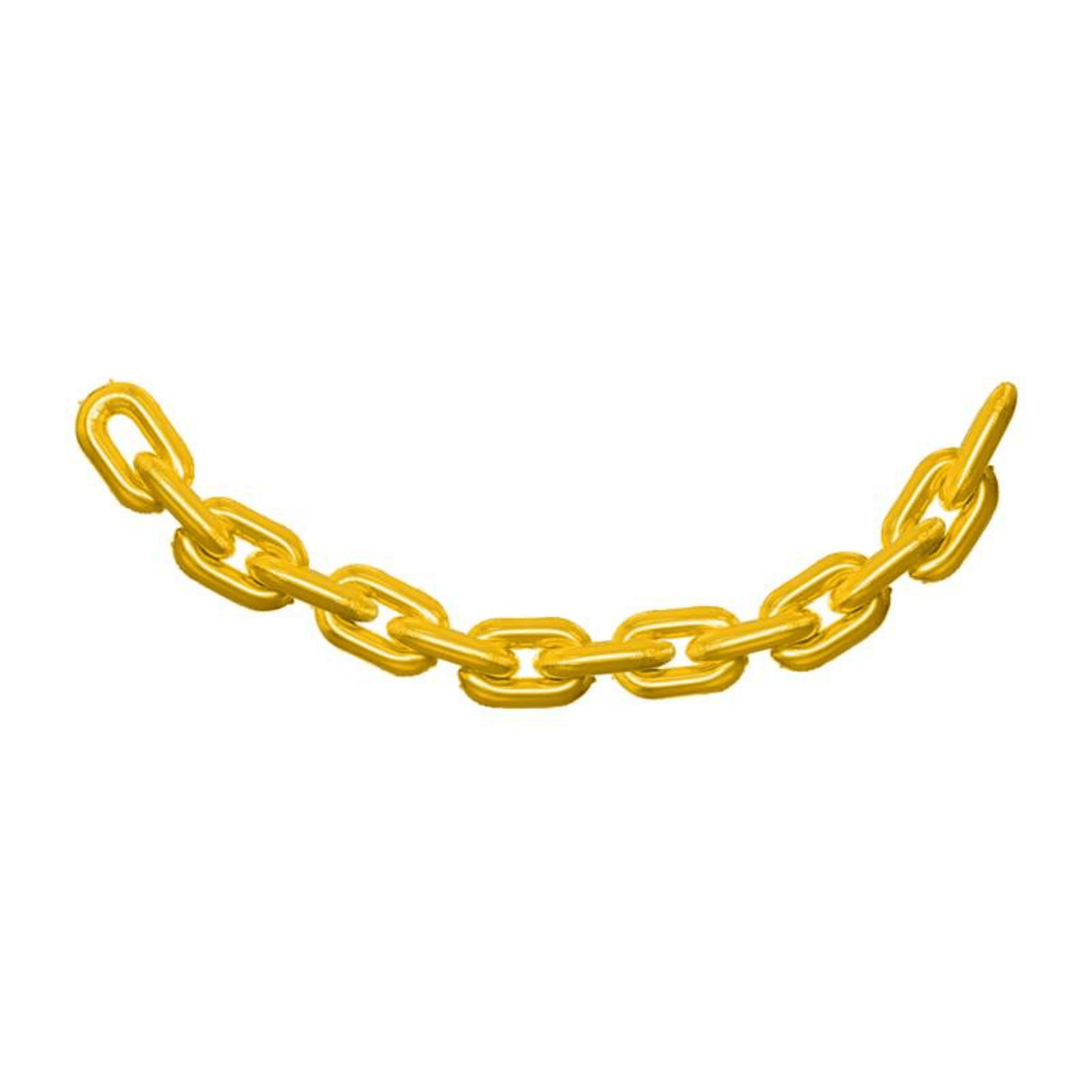Ballongirlande Goldkette, 6,7m x 0,86 cm - FestivalStuff