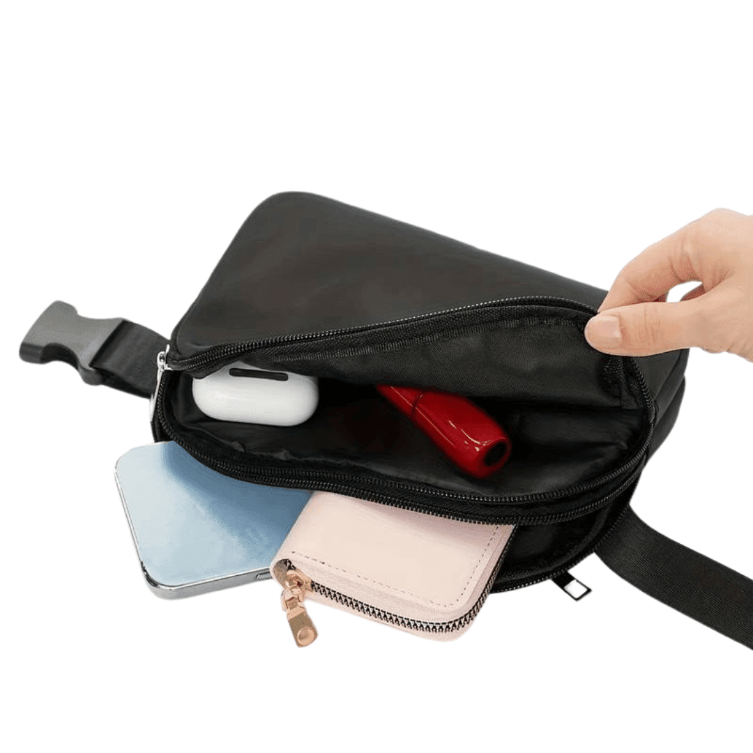 Bauchtasche Basic Schwarz 2 - FestivalStuff