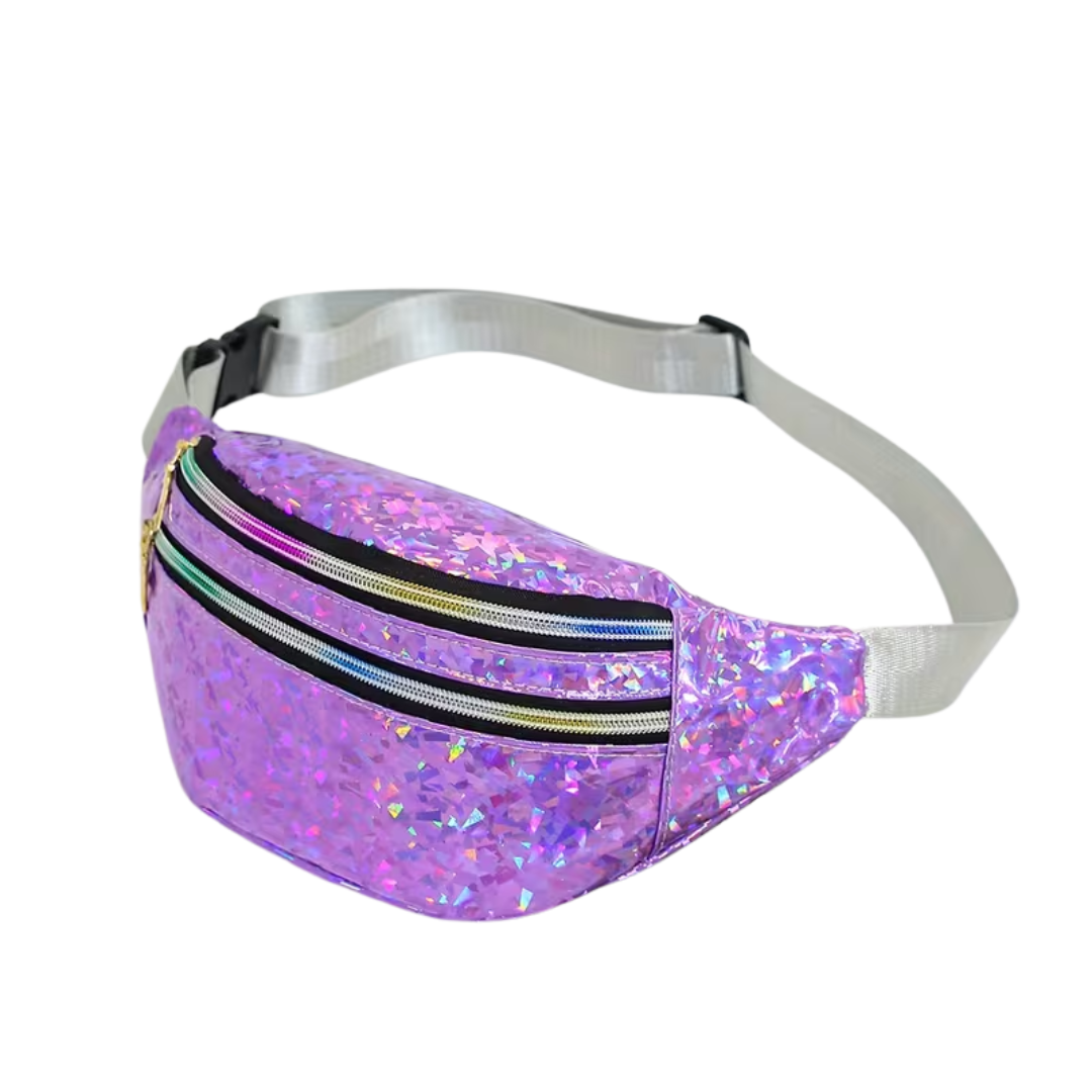 Bauchtasche Glitter Holo Lila - FestivalStuff