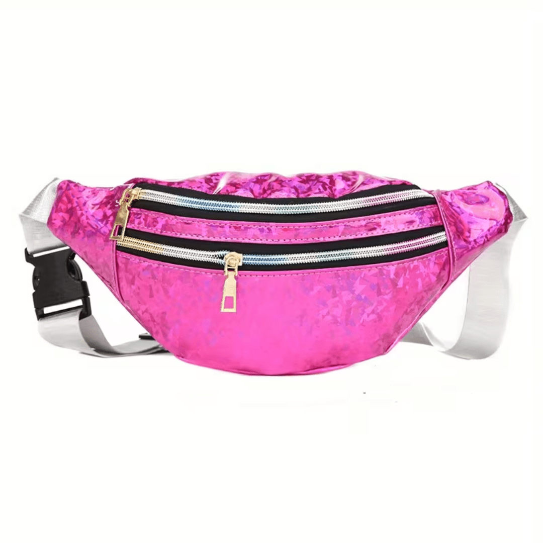 Bauchtasche Glitter Holo Pink - FestivalStuff