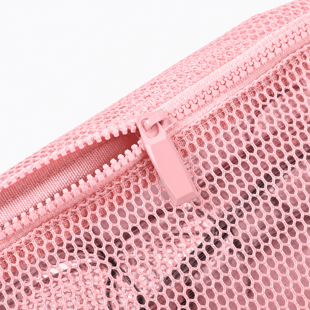 Bauchtasche Netz Transparent Look Rosa - FestivalStuff
