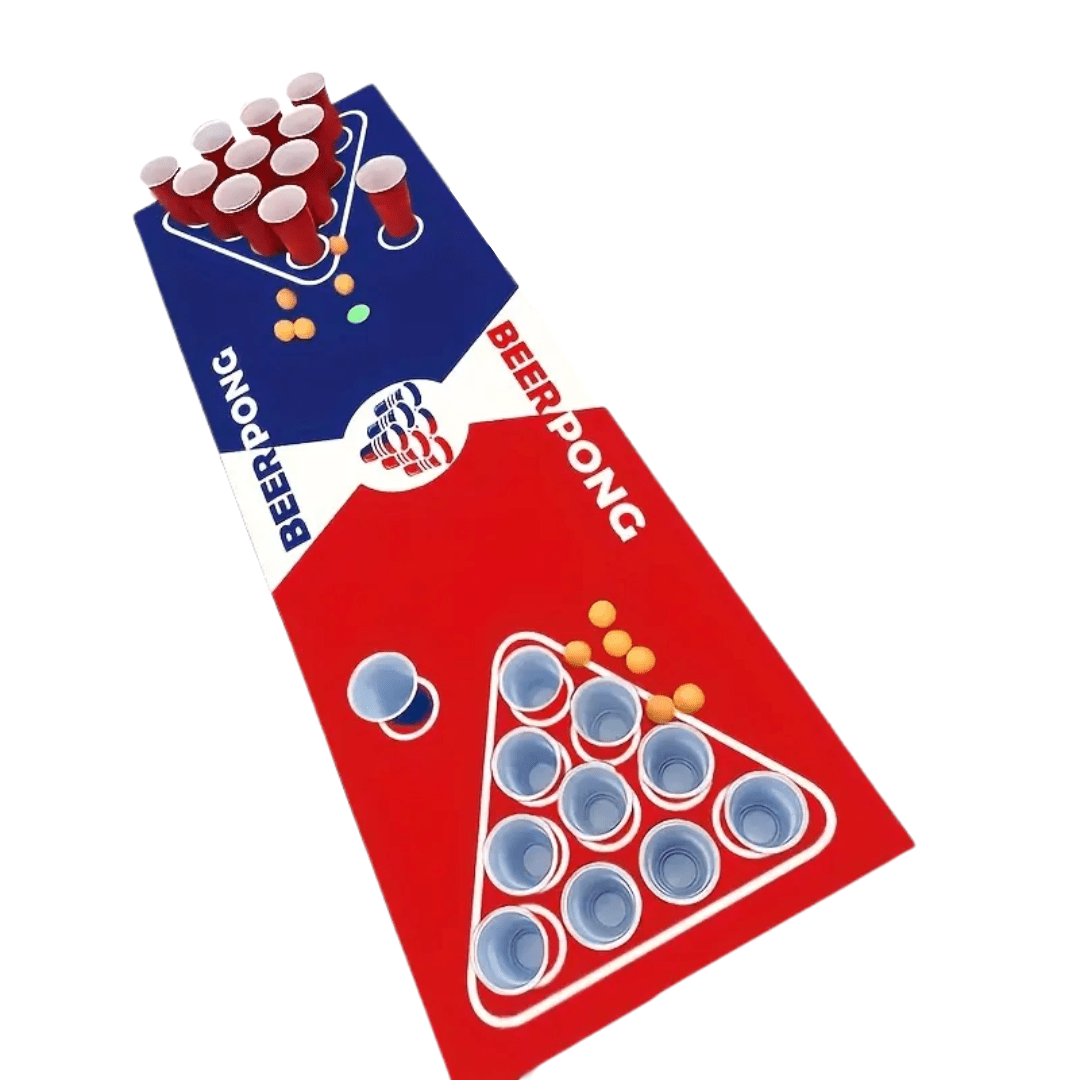 Beer Pong Matte Red vs. Blue - FestivalStuff