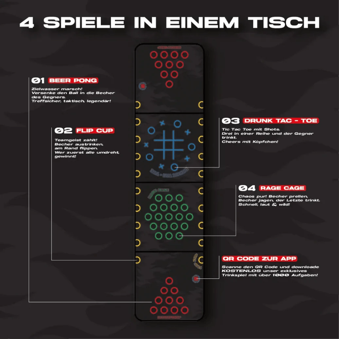Beer Pong Tisch "Multigame" - FestivalStuff