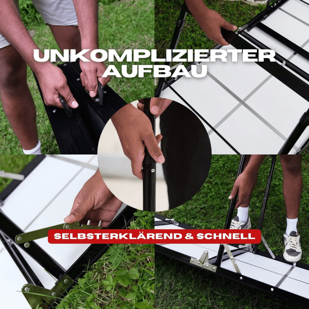Beer Pong Tisch Set "Multigame" inkl. 50 Becher & 8 Bälle - FestivalStuff