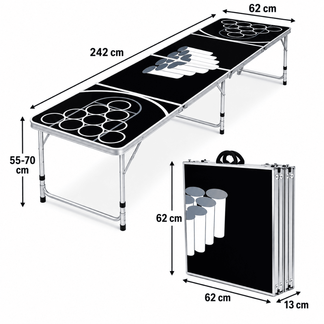 Beerpongtisch Black Cups - FestivalStuff