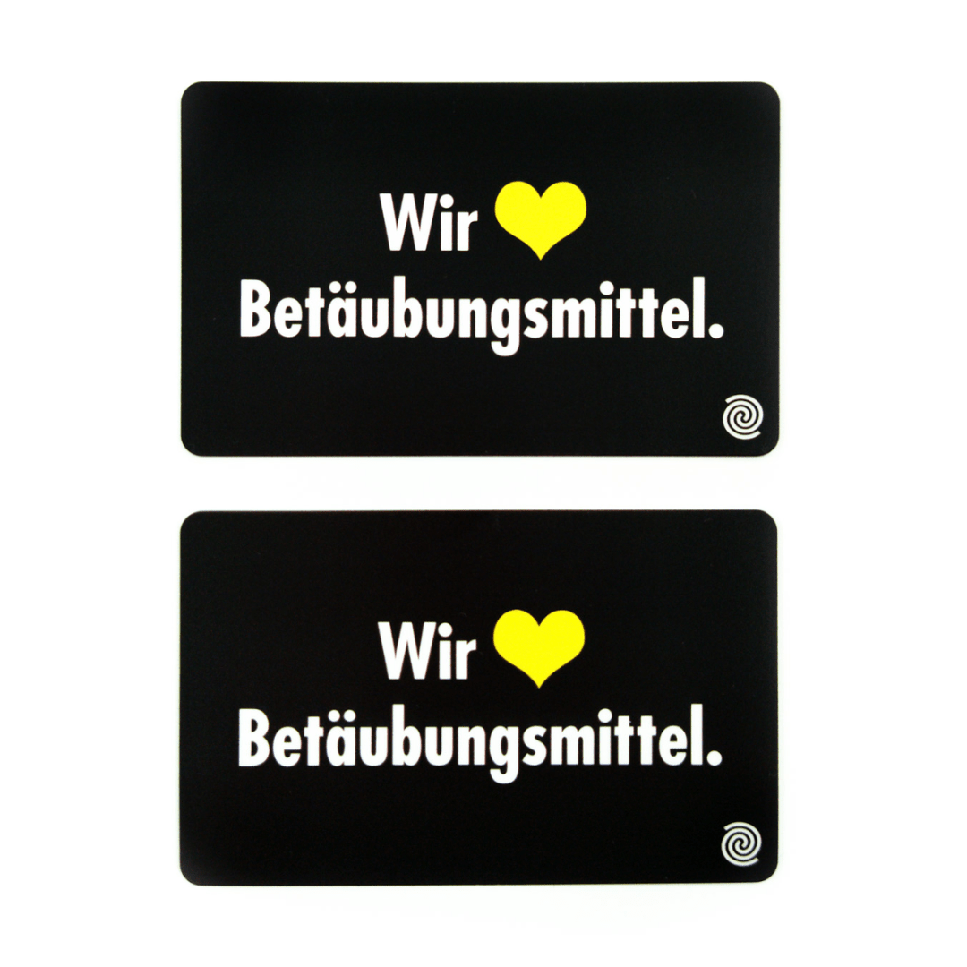 Betäubungsmittel - Hackkarte 2er Set - FestivalStuff