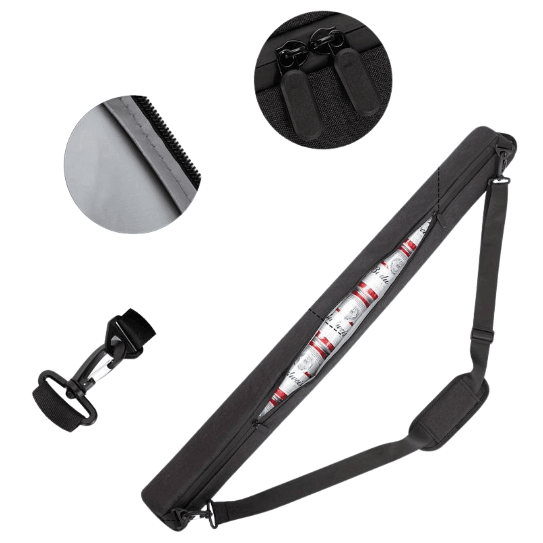 Bier - Golf - Kühltasche in Schwarz - FestivalStuff