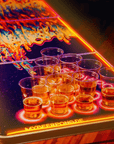 Beer Pong Tisch Space Lava LED - FestivalStuff