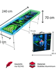 Beer Pong Tisch Alien VS. Human LED - FestivalStuff