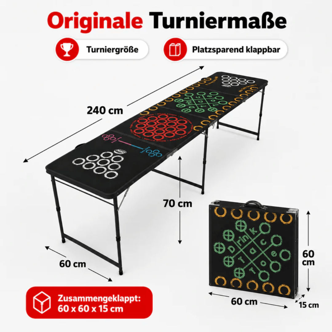 Bierpong-Tisch "Multigame" Set - FestivalStuff