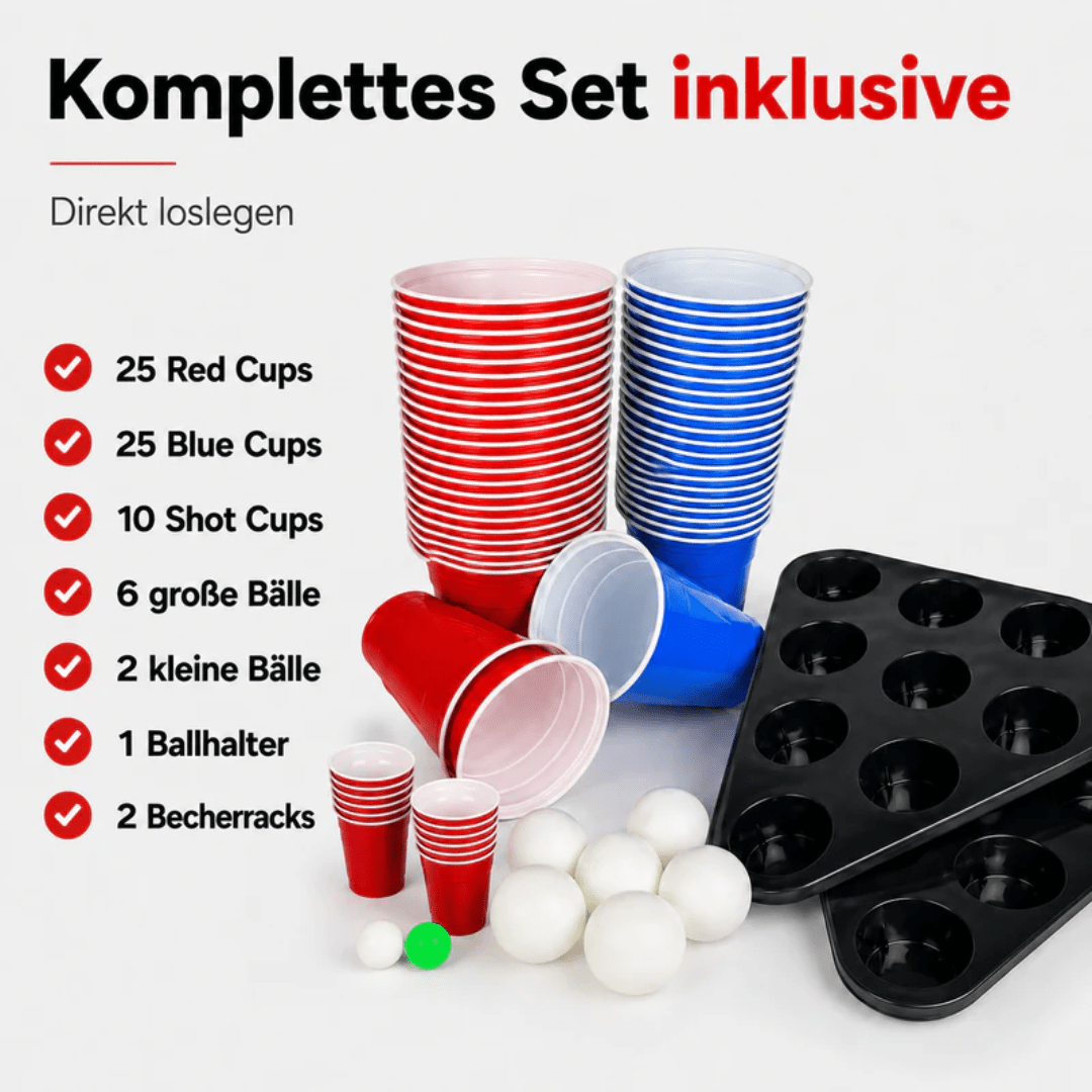 Bierpong-Tisch "Multigame" Set - FestivalStuff