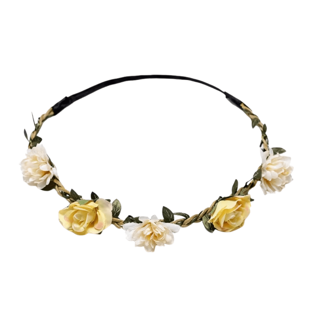 Blüten Haarreif Gold - FestivalStuff