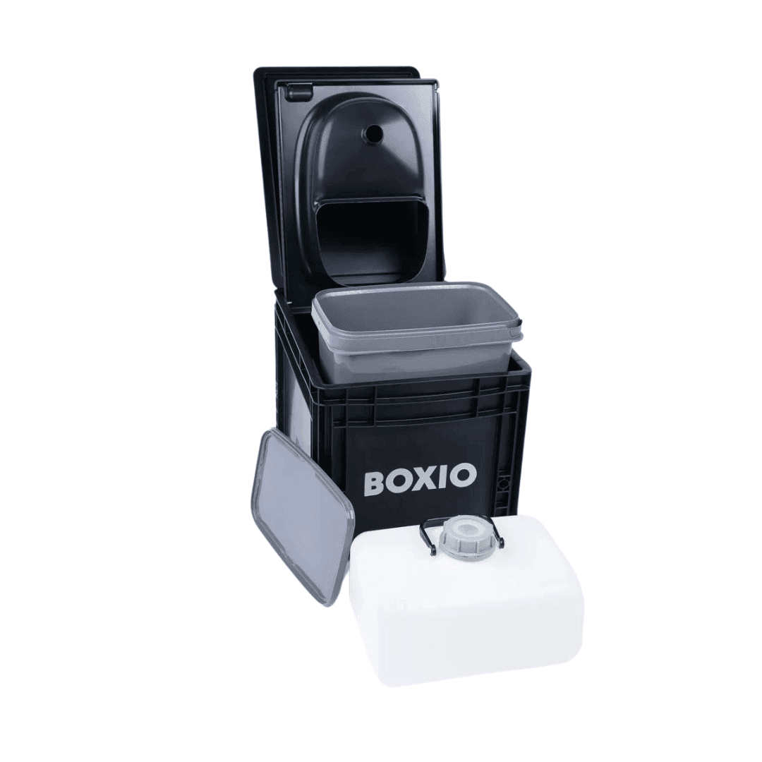 BOXIO - SANITARY: Komplettset mit Trenntoilette, mobilem Waschbecken und Zubehör - FestivalStuff