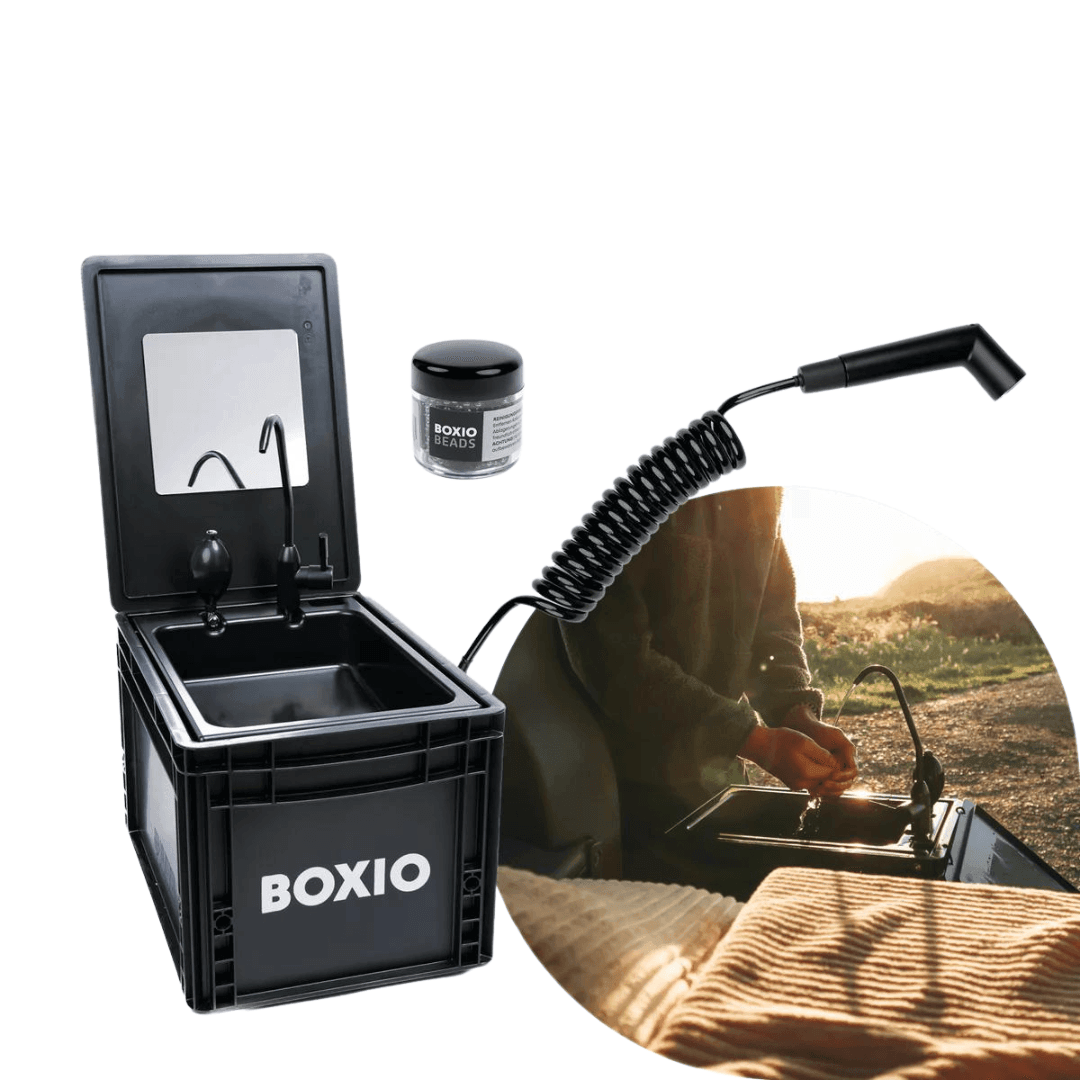 BOXIO - SANITARY: Komplettset mit Trenntoilette, mobilem Waschbecken und Zubehör - FestivalStuff
