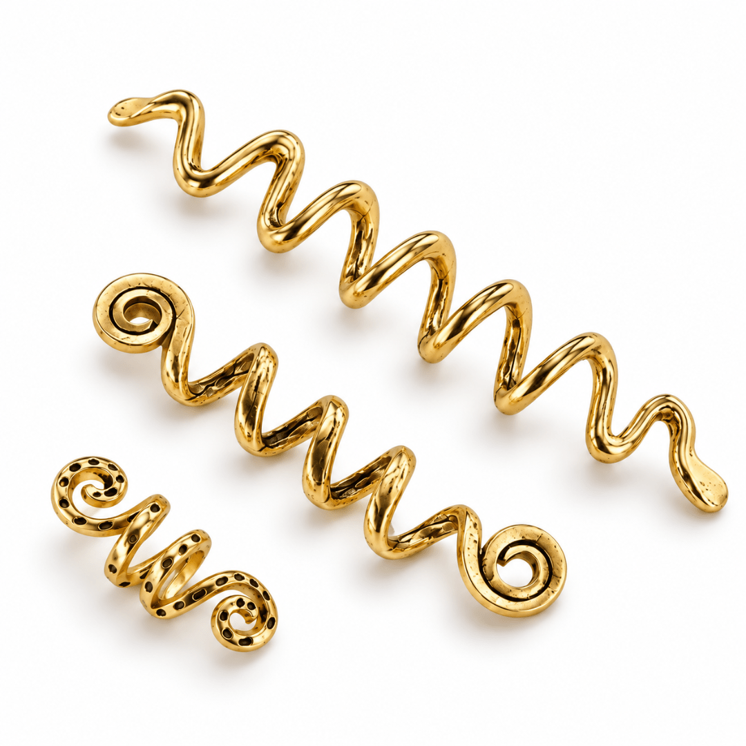 Braid Spiralen Gold - FestivalStuff