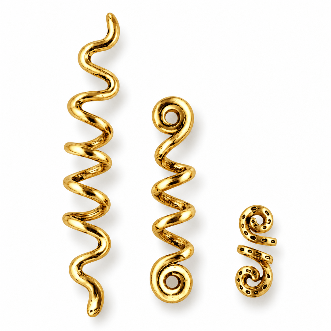 Braid Spiralen Gold - FestivalStuff