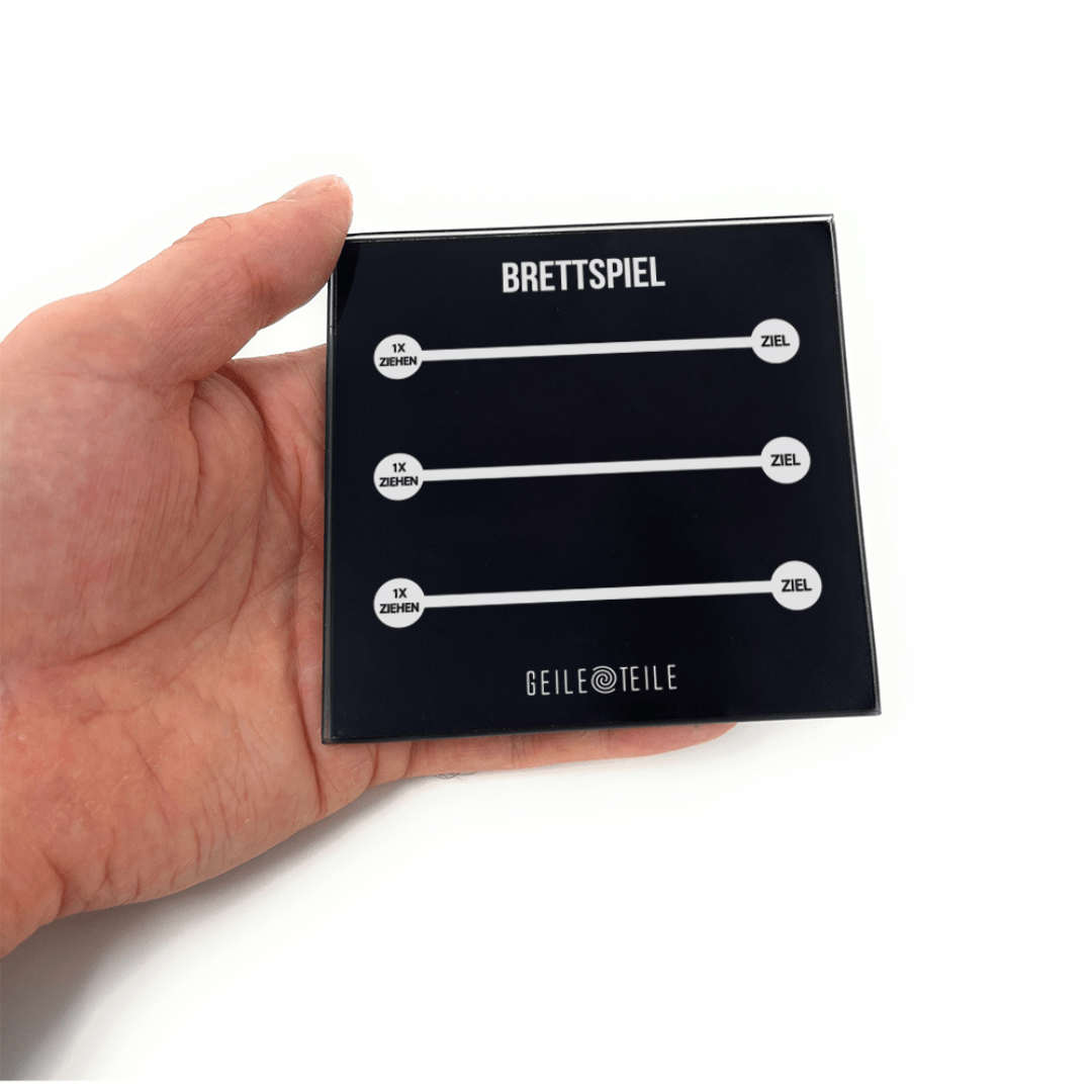 Brettspiel - Echtglas Ziehunterlage - FestivalStuff