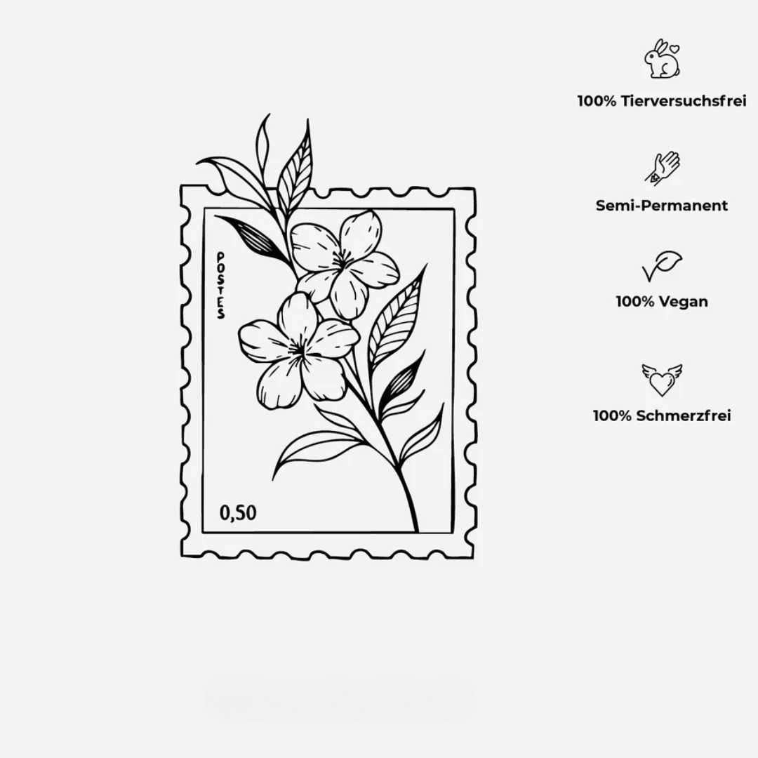 Briefmarke Tattoo Waterless - FestivalStuff
