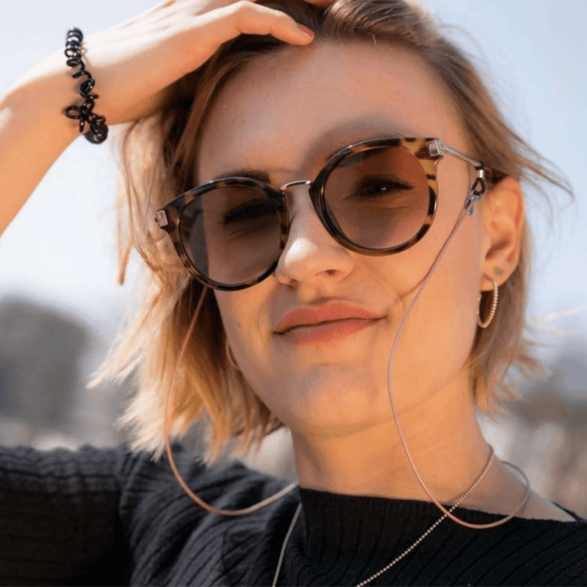 Brillenbänder Leder unisex - FestivalStuff