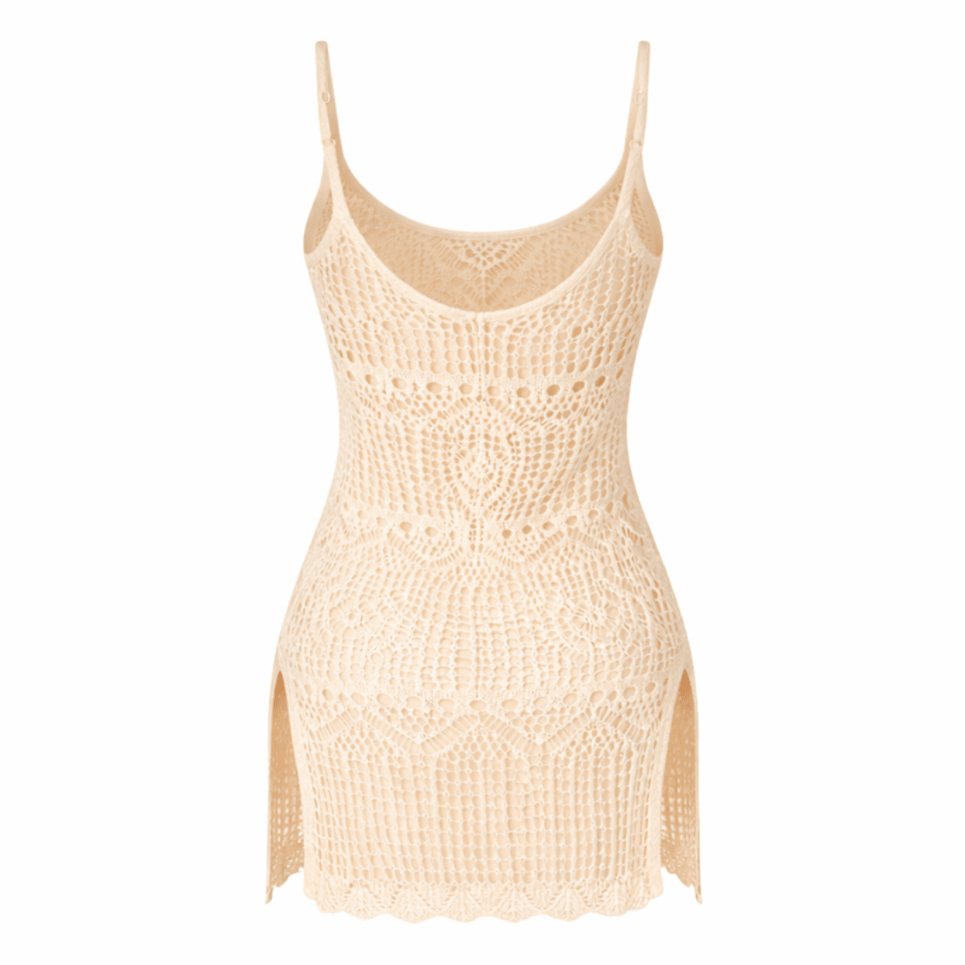 Cami Kleid gehäkelt Apricot - FestivalStuff