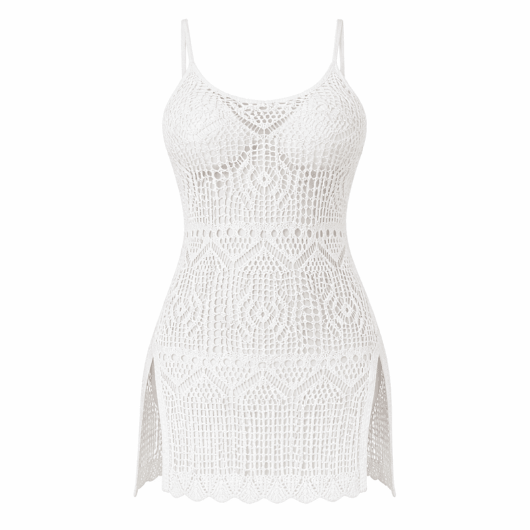 Cami Kleid gehäkelt Weiß - FestivalStuff