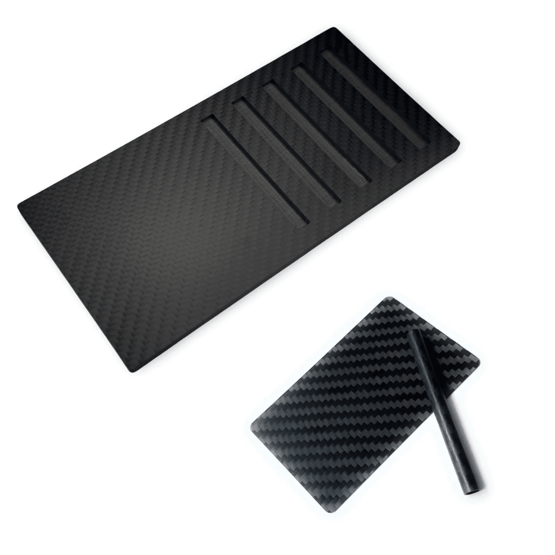 Carbon Unterlage mit 5 Einkerbungen - FestivalStuff